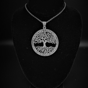 Colgante de Plata de ley Arbol de la Vida como arriba y abajo de Theban