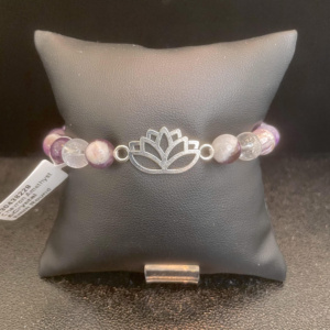 Lotus de Amatista y Cuarzo