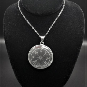 Talisman para Proteccion del Sexto Pentaculo de Marte de Plata Esterlina