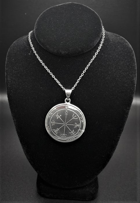 Talisman para Proteccion del Sexto Pentaculo de Marte de Plata Esterlina